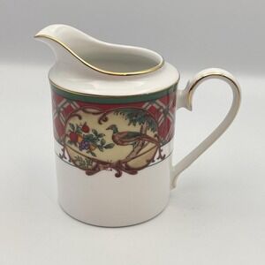 Vintage 1990s Noritake Royal Hunt Creamer Fine China Gold Trim Sri Lanka
